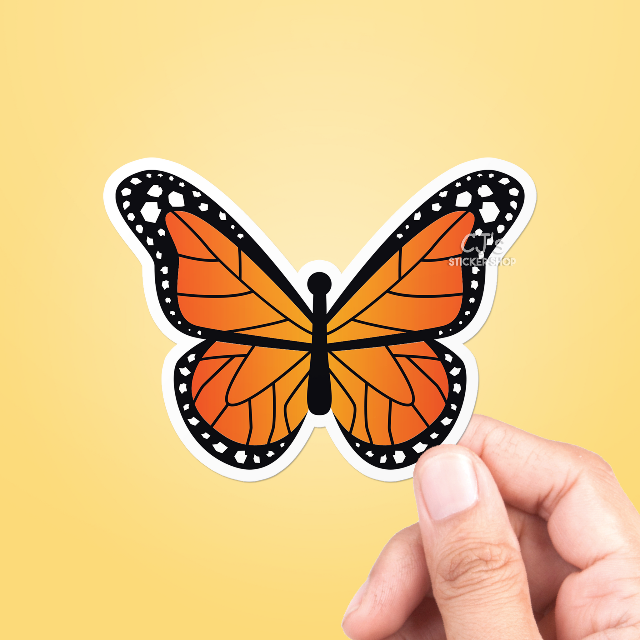 Monarch Butterfly Sticker – CJ's Sticker Shop